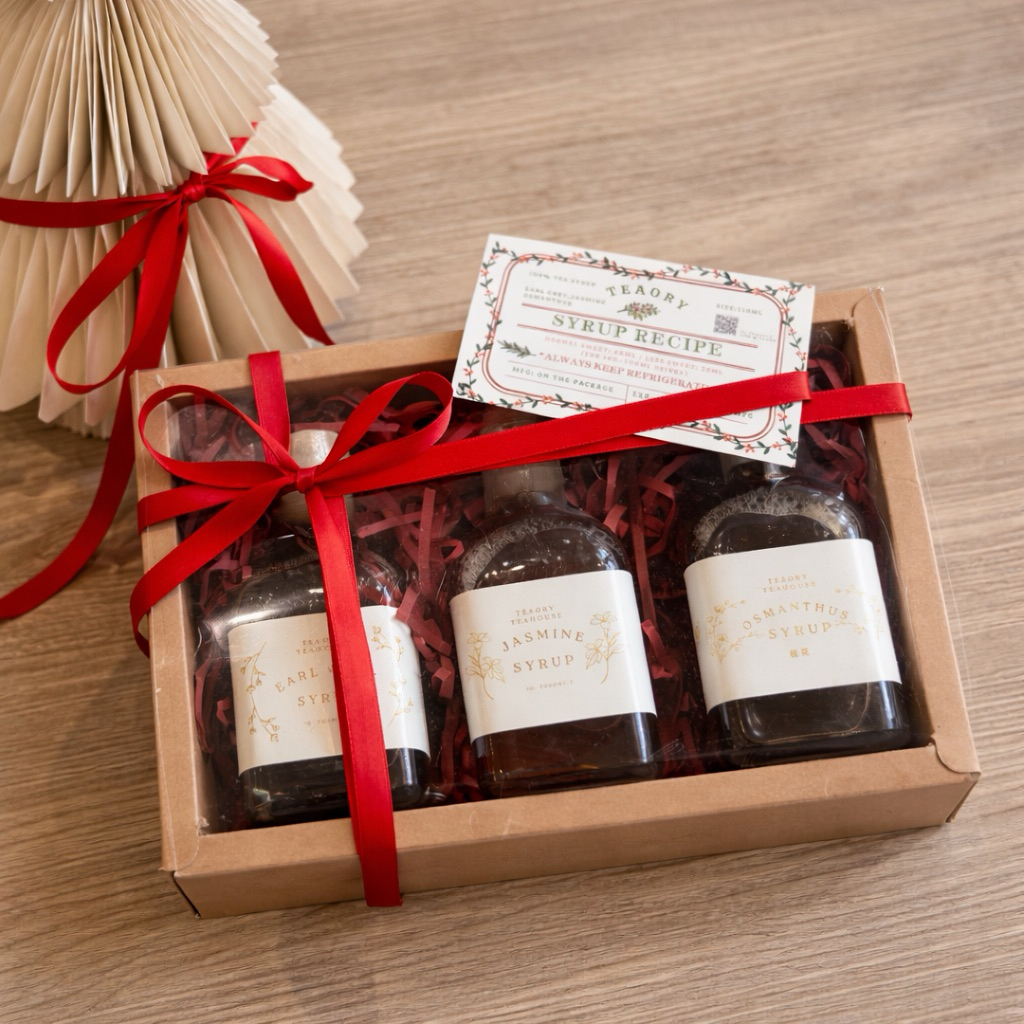 Syrup Tasting Set 3 ขวด 130 ml [earl grey, osmanthus, jasmine]
