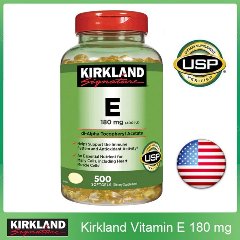 Kirkland Signature Vitamin E 400 I.U. 180mg. (500Softgels)