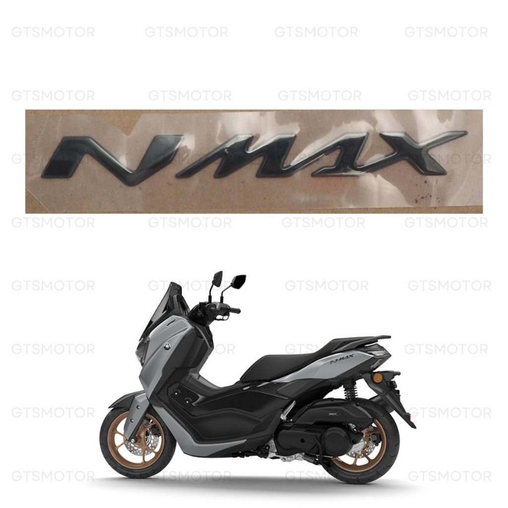 โลโก้ "NMAX" 3D ของแท้ สีเทา ใส่รถ ยามาฮ่า Yamaha N-Max Gen3 ปี 2025