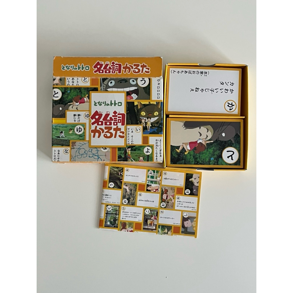 (พร้อมส่ง) - แท้จากญี่ปุ่นมือ 1 💥กล่องเก่า ชุดการ์ดจับคู่ภาพ Studio Ghibli My Neighbor Totoro Karuta