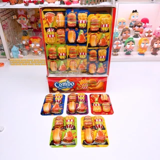 ช็อกโกแลตบิสกิต คอมโบ ฟาสต์ฟู้ด 1 กล่อง 30 ชิ้น ขนม1บาท
