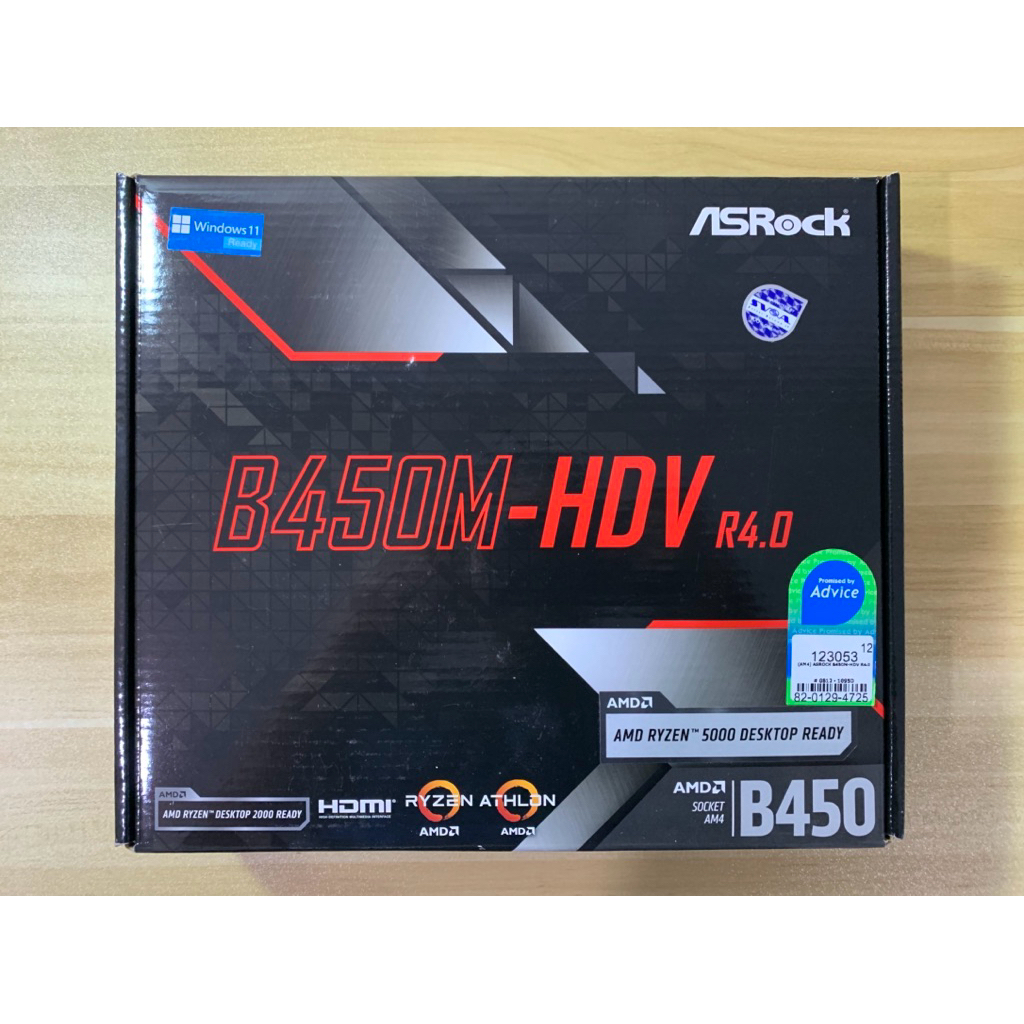 ASROCK B450M-HDV R4.0 ( สินค้ามือหนึ่ง )