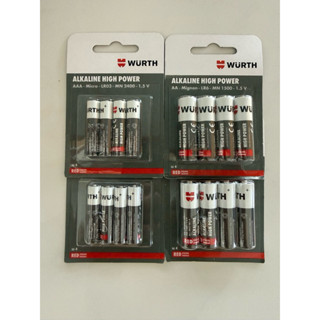 [มีให้เลือก 2 ขนาด มีAAA  และ  AA ] Wurth Alkaline Aattery 1…