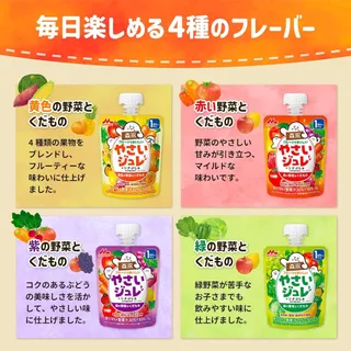เยลลี่ น้ำผักและผลไม้ Morinaga Delicious Fruit Jelly (70 g) จากญี่ปุ่น