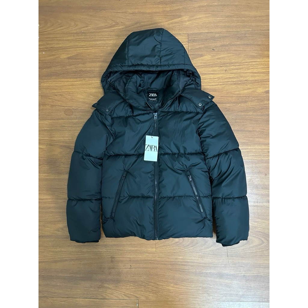 ZARA PUFFER JACKET MEN ถอดหมวกได้