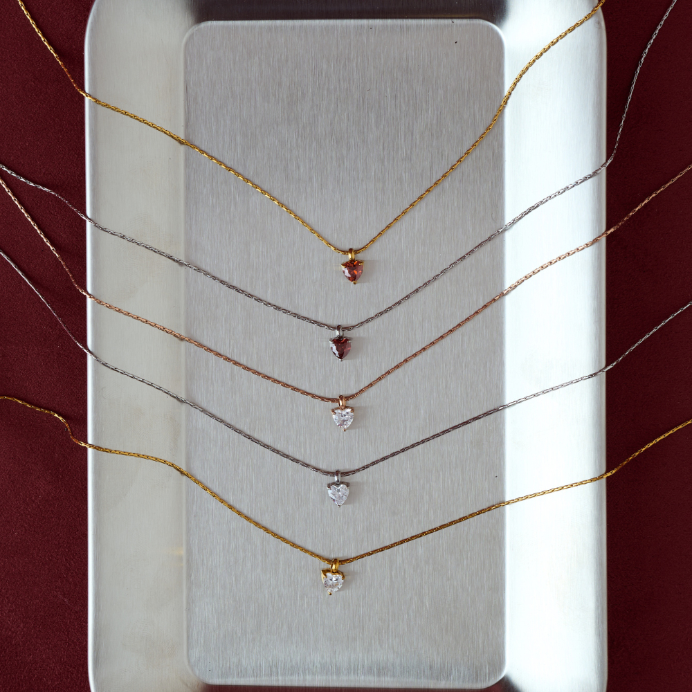 Bemet Luxe gem necklace สร้อยคอสแตนเลส 3 แบบ