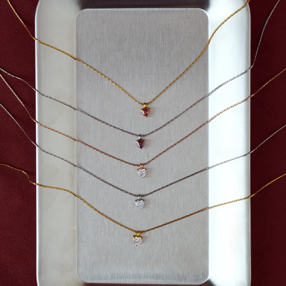 Bemet Luxe gem necklace สร้อยคอสแตนเลส 3 แบบ