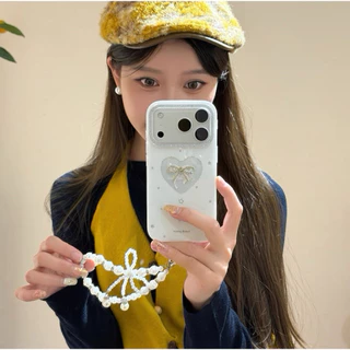 เคสสวยหรู ลายโบว์ติดเพชร for iphone 17、17pro、17promax、16、16pro、16promax、15、15promax、14、14promx、13、13promax เคสไอโฟน 17