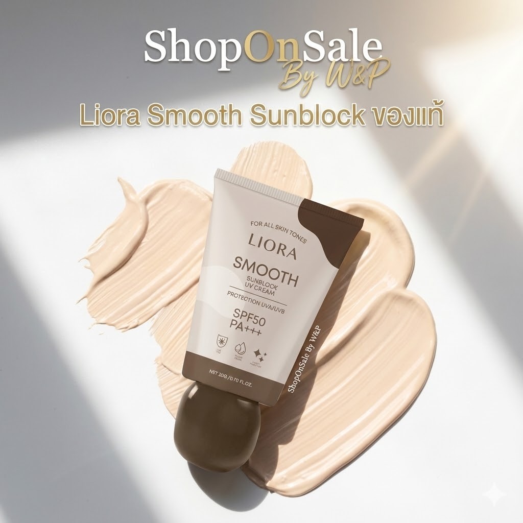 Liora Smooth Sunblock ครีมกันแดด ลิโอร่า*แพคเกตใหม่ (1กล่อง)