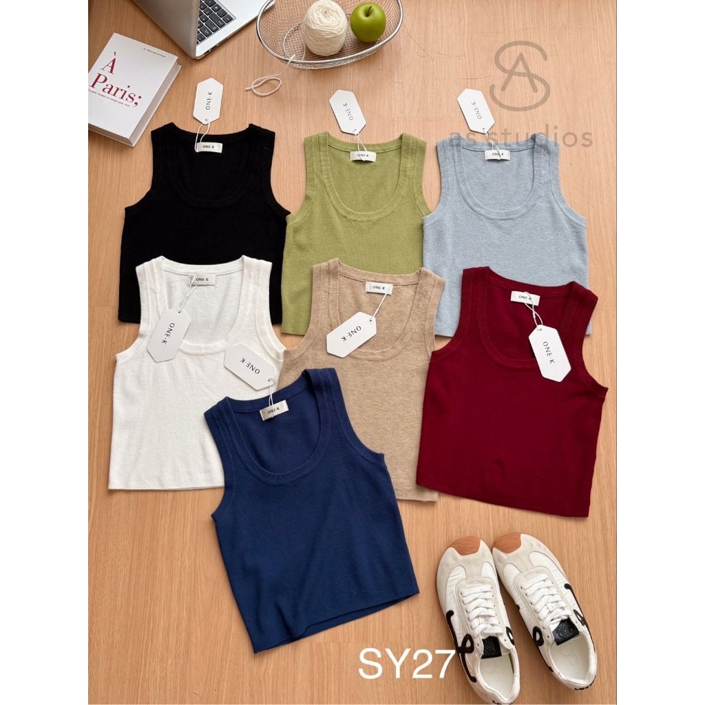 เสื้อแขนกุดไหมพรมOne-K ผ้าไหมพรมเนื้อนิ่มใส่สบายผ้าไม่หนา