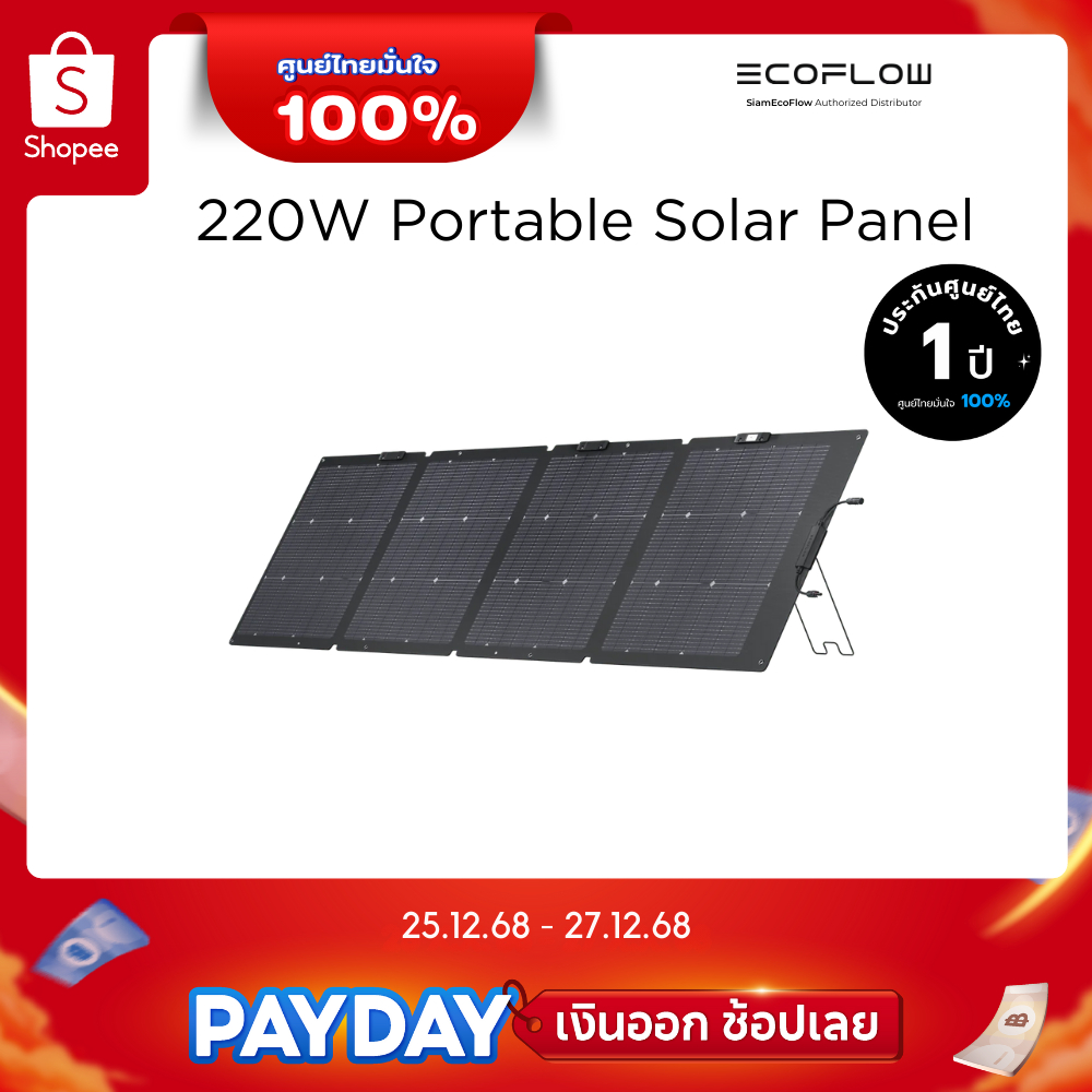 EcoFlow 220W Portable Solar Panel