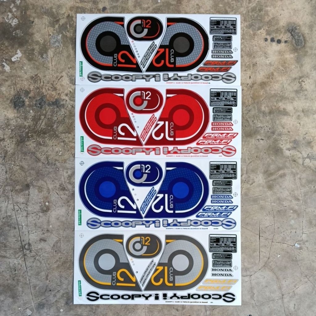 สติ๊กเกอร์ Scoopy-i Club 12 ปี2018รุ่น29
