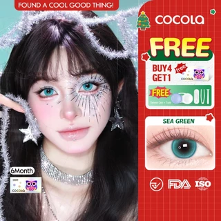 【Buy 5 Get 1 Free】COCOLA Green คอนแทคเลนส์ Color Contact Lens สีกรีน/เบบี้บลู 6เดือน | DIA 14.0-14.5mm ,HJ67-2