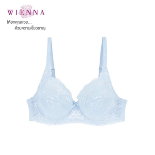 WIENNA Best Sellerเสื้อชั้นใน Beauty 5 Cup DB23718 สีเนื้อ ดำ ม่วง ฟ้า (Tulip Carnation)