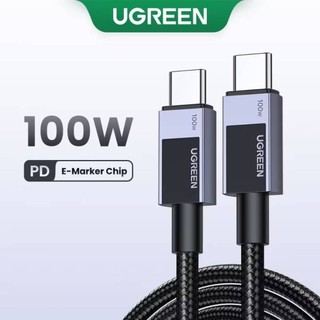 แท้💯 UGREEN สายชาร์จ 100W Type C Fast Charging E-Marker for iPhone 17 16 15 Pro Max S25 S24 Ultra iPad Pro Macbook Pro