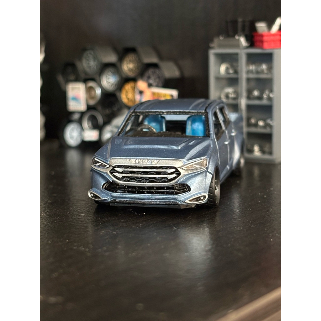 โมเดลรถกระบะเรซิ่นปริ้น3มิติ isuzu d max ขนาด 1/64