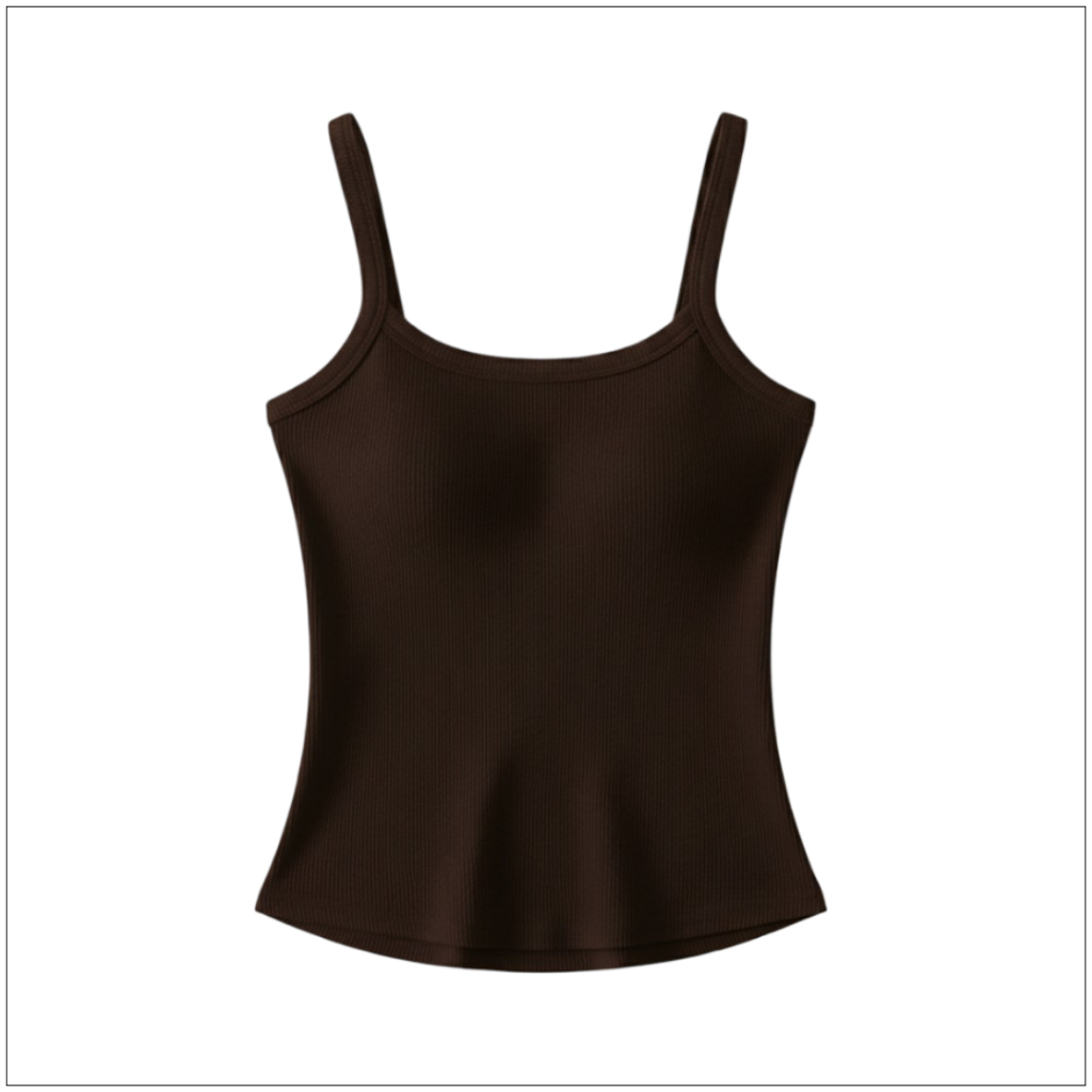 TOPLIST (N1087) เสื้อกล้ามสายเดี่ยวสีพื้น สไตล์เกาหลี พร้อมฟองน้ำในตัว ใส่สบาย ราคา ถูกที่สุด ดีลบีเคเค แกลเลอรีภาพที่ 6