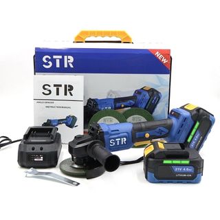 เจียรไร้สาย STR รุ่น ST-740 แบต 21V 4.0AH  มอเตอร์บรัสเลส ปรับความเร็วได้ 3 ระดับ