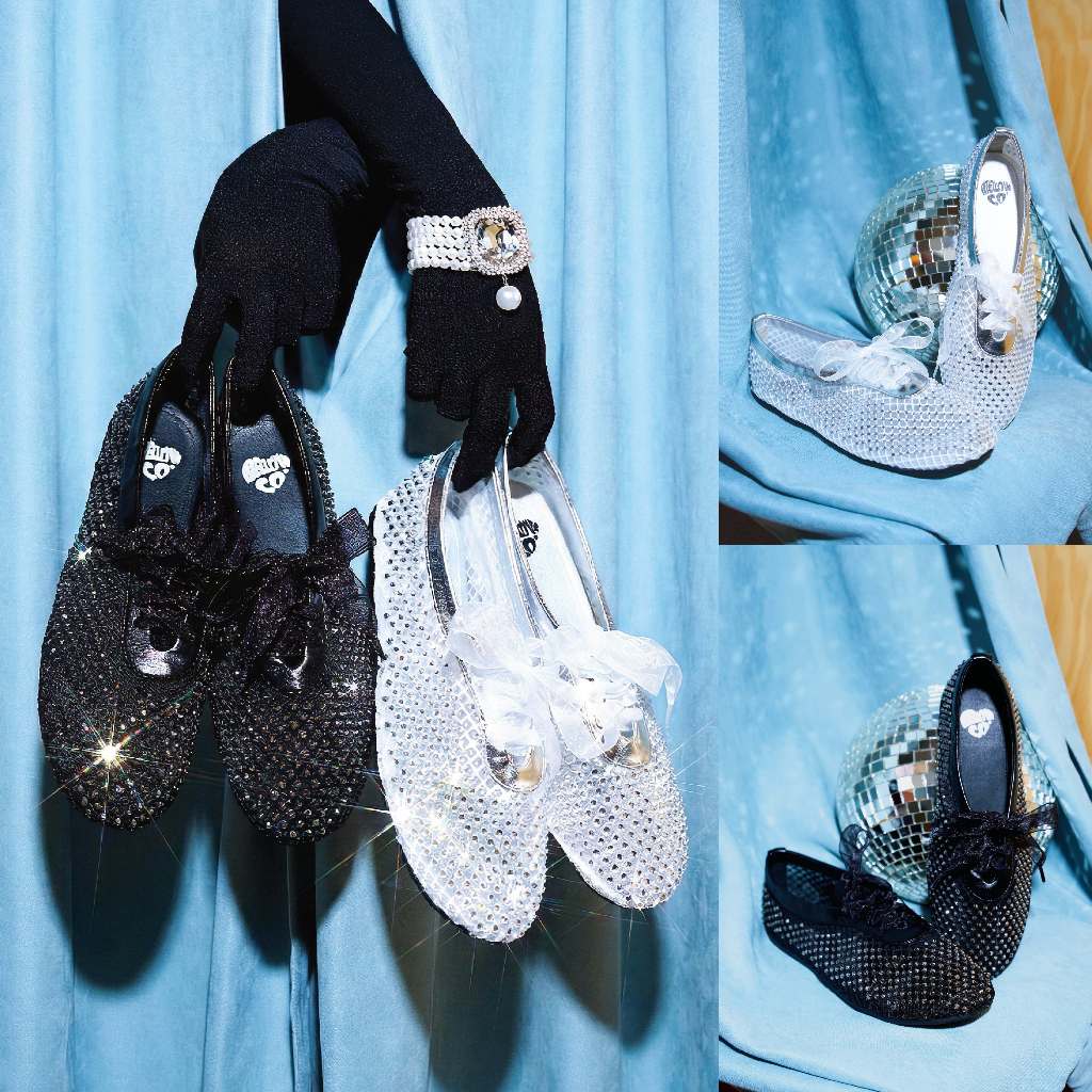 Mellowco รุ่น Twinkle Ballet Flat รองเท้าบัลเล่ต์ตกแต่งเพชร M10-5031