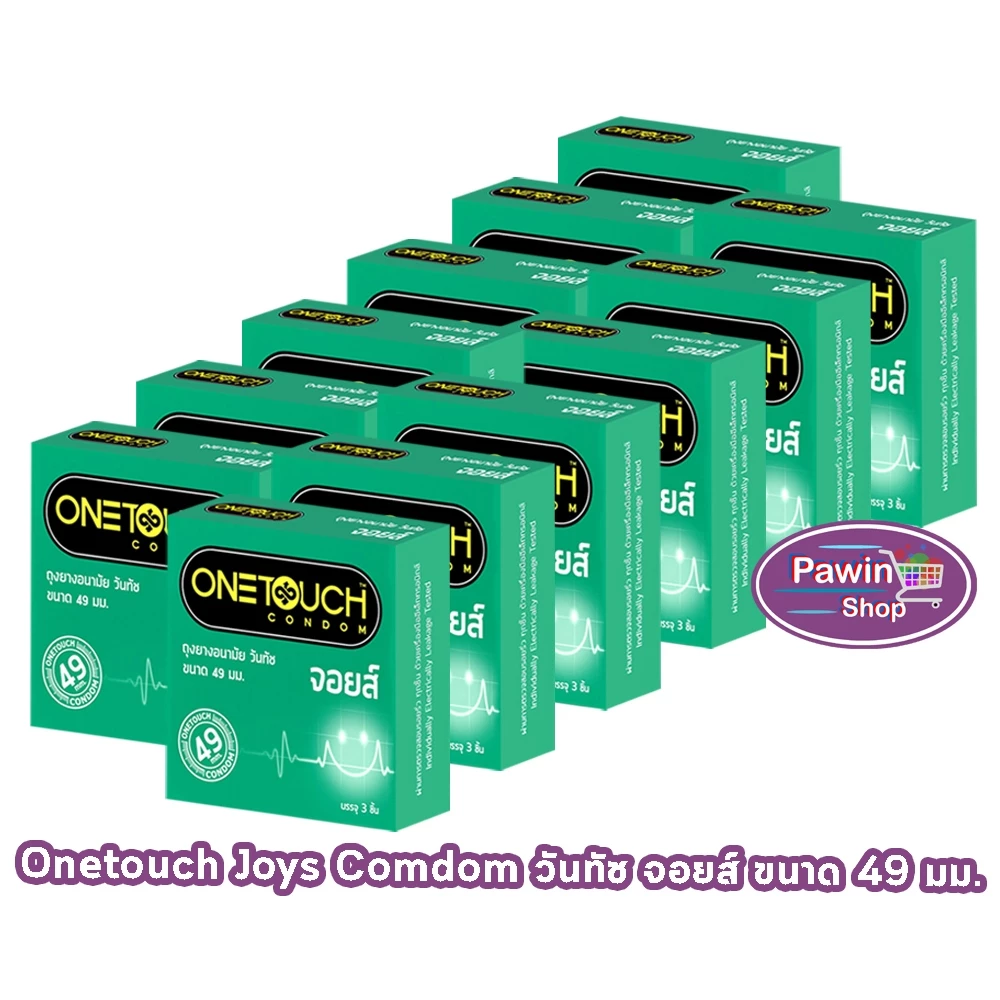 Onetouch Joys ถุงยาง วันทัช จอยส์ ขนาด 49 มม. บรรจุ 3 ชิ้น [12 กล่อง] JJ 5201