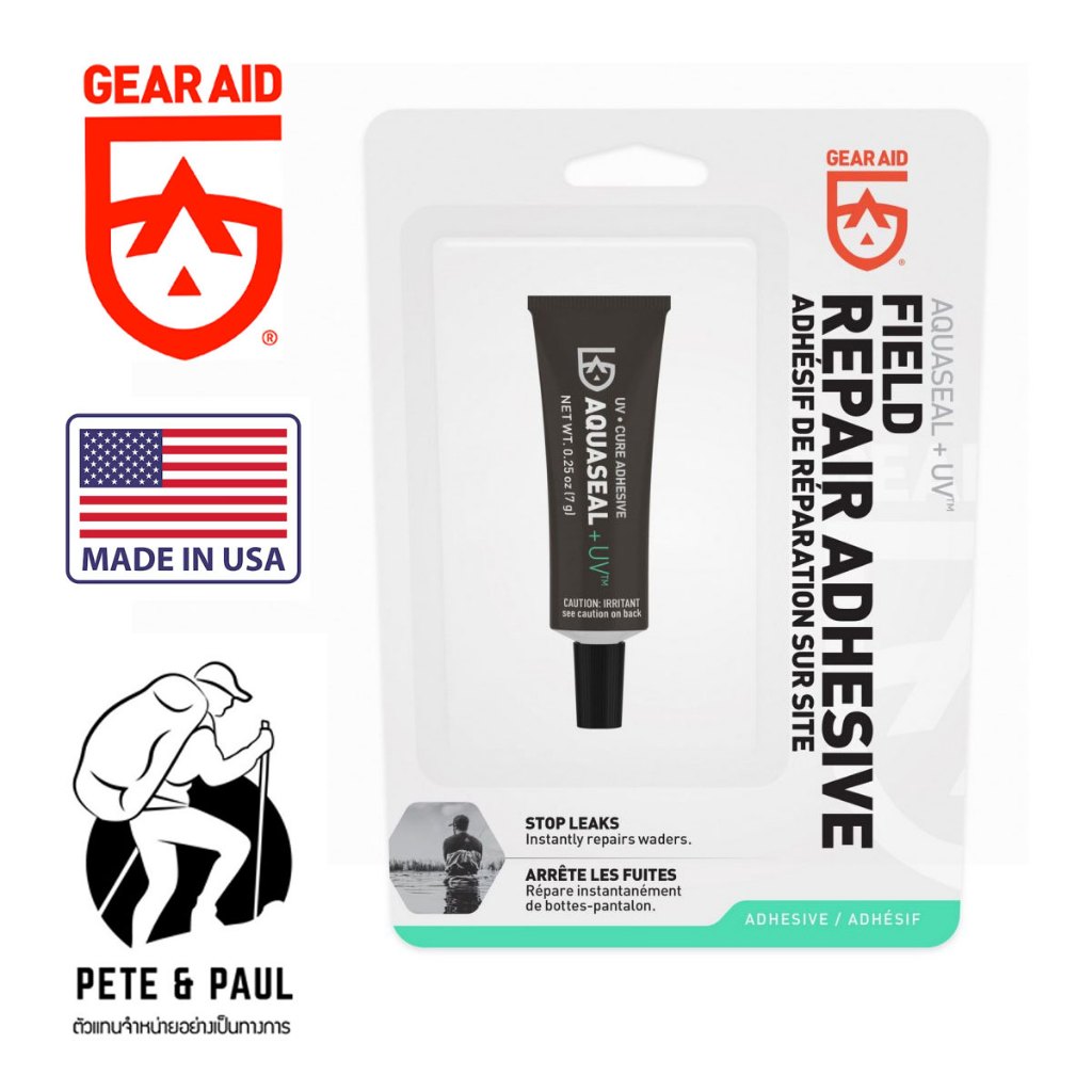 กาวซ่อมเอนกประสงค์ชนิดแห้งไว GEAR AID Aquaseal UV Repair Adhesive – กาวซ่อมอุปกรณ์เดินป่า แห้งไวด้วยแสงแดด