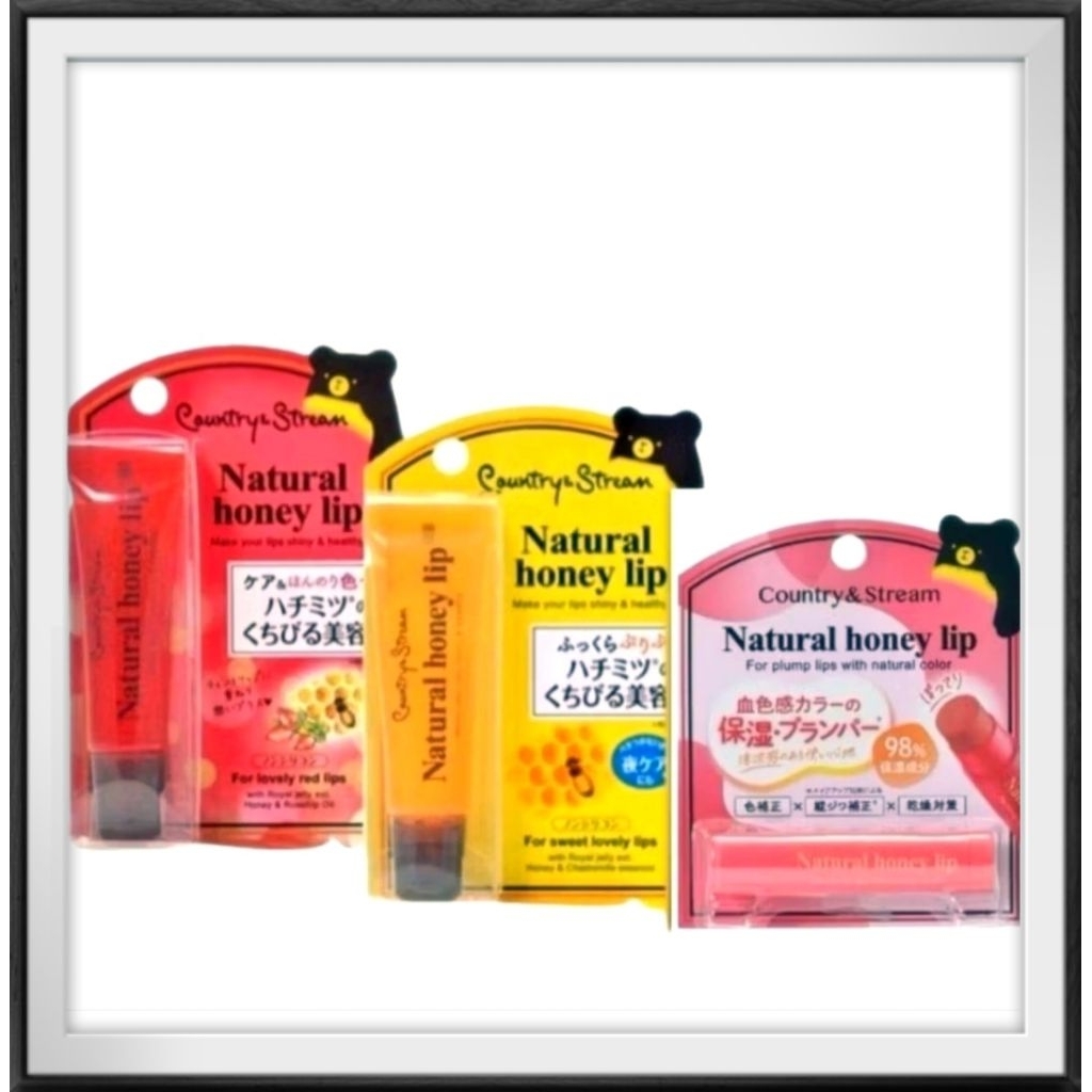 ลิปบาล์มน้ำผึ้งธรรมชาติ Country & Stream Natural Honey Lip จากญี่ปุ่น