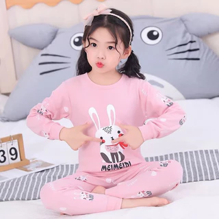 ชุดนอนเด็ก ชุดนอนเด็กโต ชุดนอนเด็กเล็ก ชุดนอนแขนยาวผ้าCotton(มีไซร์100-160)