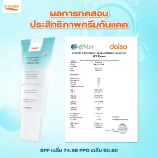 POCARE Pure Perfect Oil Control Sunscreen SPF50+ PA++++ 40ml กันแดดเนื้อน้ำ คุมมัน 8 ชม กันน้ำ ลดสิว
