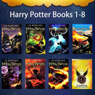 (8books) Harry Potter complete books set 1-8books Harry Potter Full