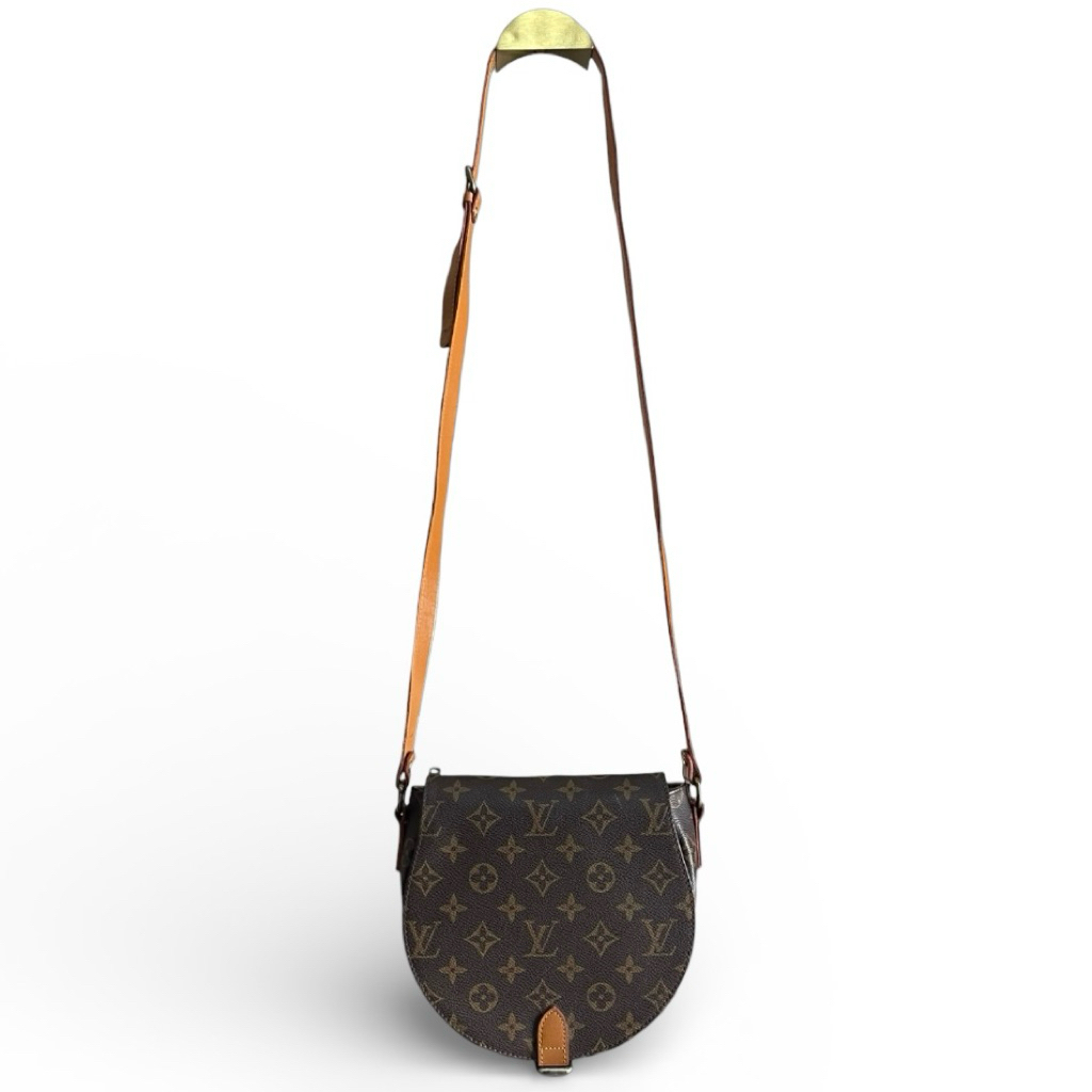 L-ouis Vuitton Lv Monogram Sac Tambourine Cross body bags Brown Canvas