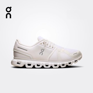 24H Shipping On Cloud 6 White Running Shoes Lightweight Clou…