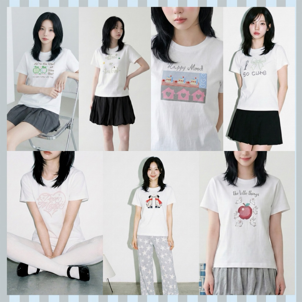 Mappi Tee Collection เสื้อยืด Freesize / เบบี้ที Cotton 100% สีขาว