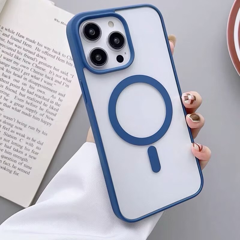 NEW เคส ขอบสีหลังใส IPHONE - 17 17air 17promax