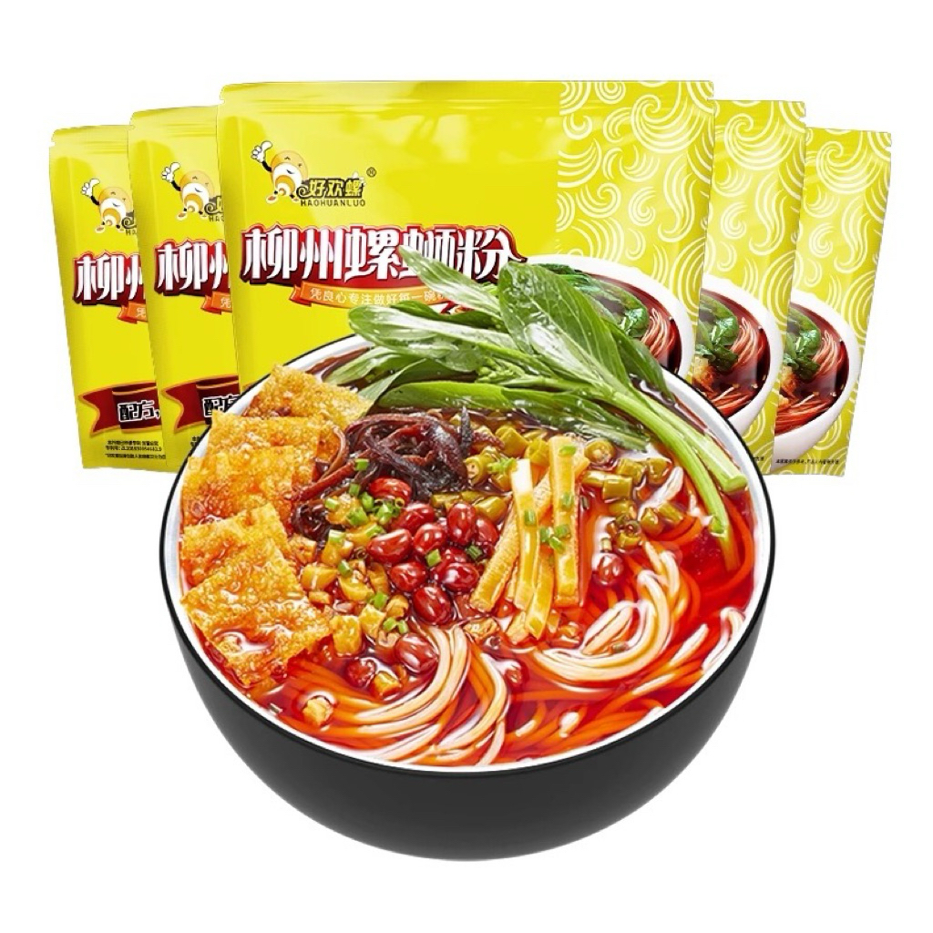 A1บะหมี่หอยหวานพริกเสฉวน บะหมี่ พร้อมส่ง(好欢螺、螺蛳粉)400g บะหมี่ที่อร่อยที่สุด หอมอร่อยกลมกล่อ