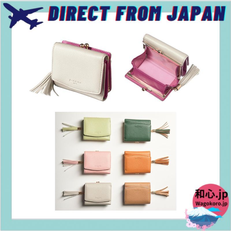 [SONIA REITEL] A mini clasp wallet made by a wallet maker. This tri-fold clasp wallet features a box