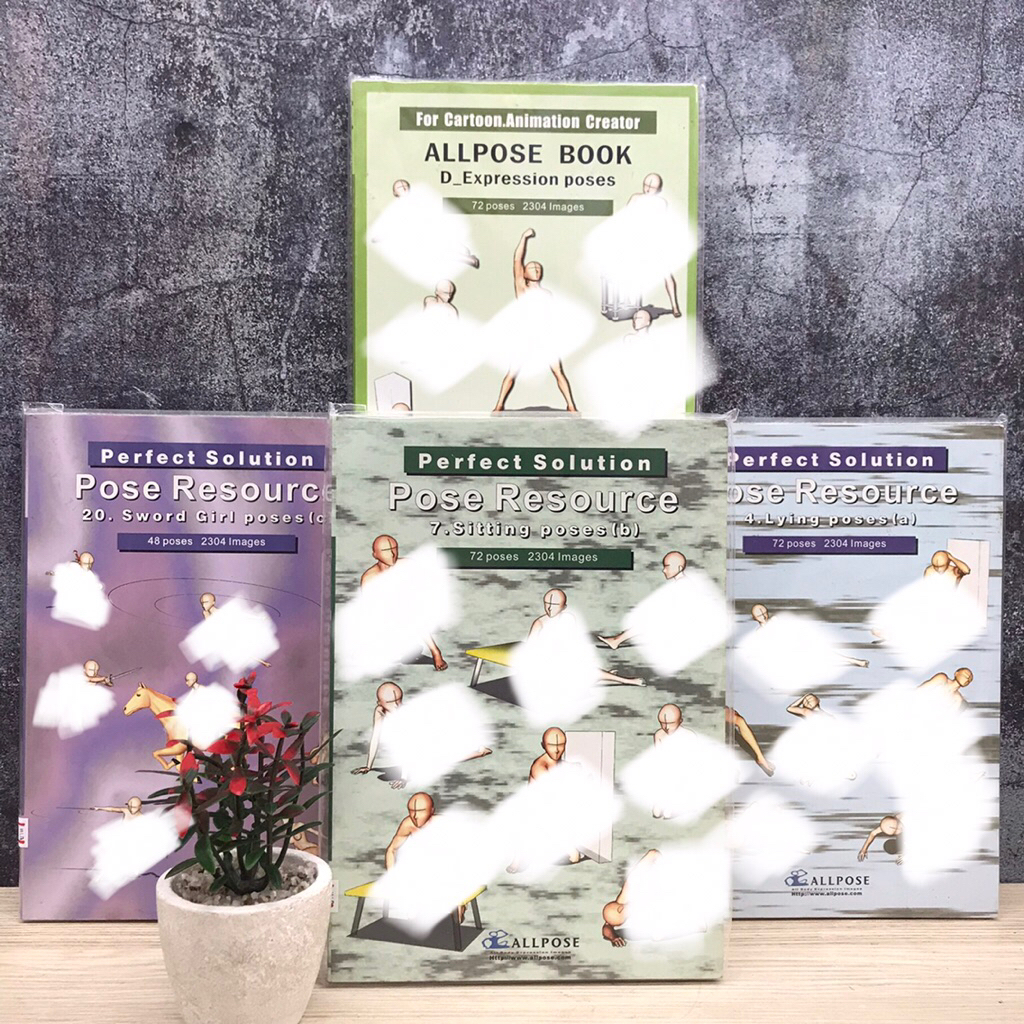 Pose Resource: Sword girl pose V4350 Lying pose V4351 D_expression poses V4352 Sitting poses (B) V43