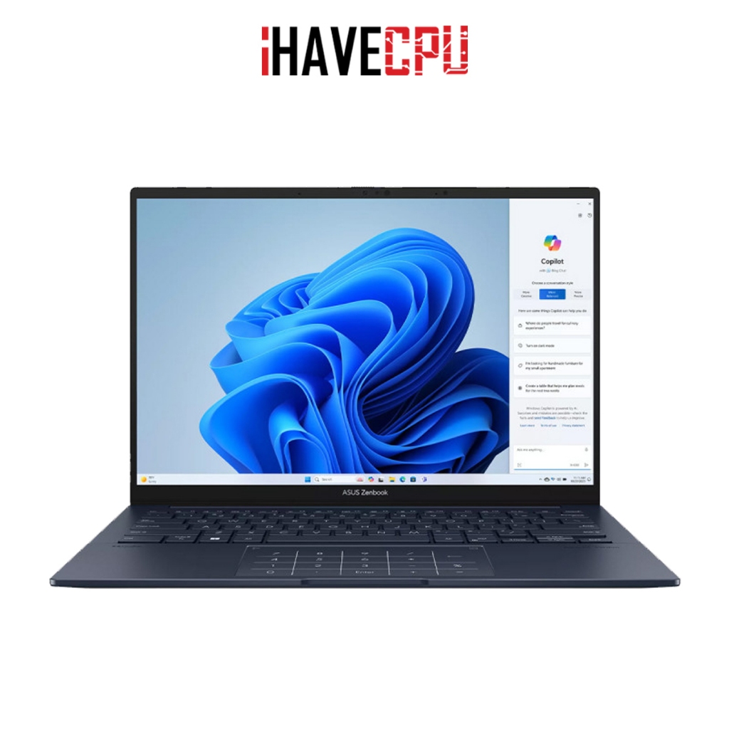 โน้ตบุ๊ค (notebook) iHAVECPU ASUS ZENBOOK 14 UX3405CA-PZ512WA (PONDER BLUE)