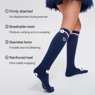 Cosleaf Socks ถุงเท้าข้อยาว ถุงเท้าวิ่ง ถุงเท้ากอล์ฟ ระบายอากาศได้ดีแห้งไวยืดหยุ่น ใส่ได้ทุกกิจกรรม กีฬาSport