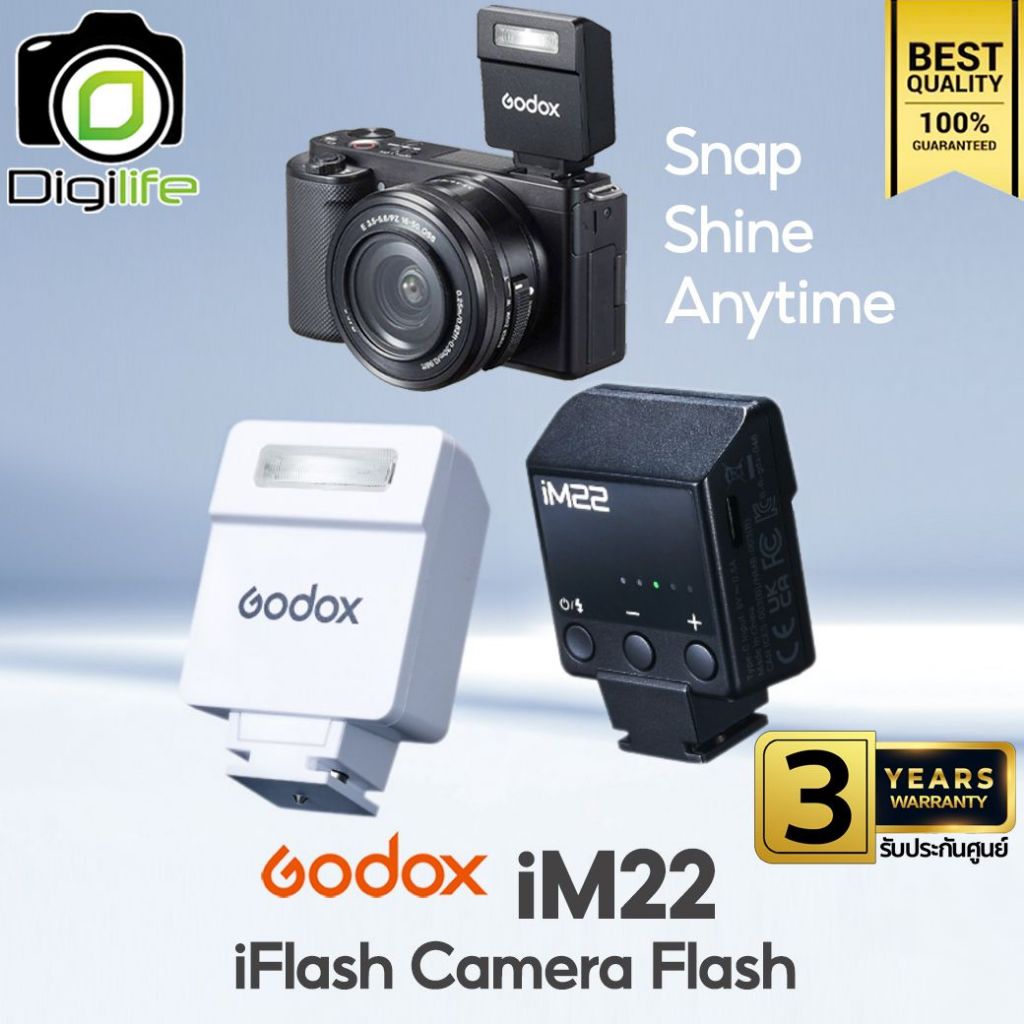 Godox Flash iM22 - iFlash Camera / Pocket Flash - รับประกันศูนย์ Godox Thailand 3ปี