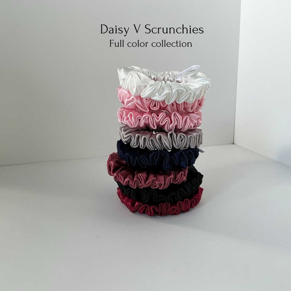 ยางรัดผม • Daisy v scrunchies • satin full color collection • S size • หลากหลายสี ราคา ถูกที่สุด ดีลบีเคเค แกลเลอรีภาพที่ 6