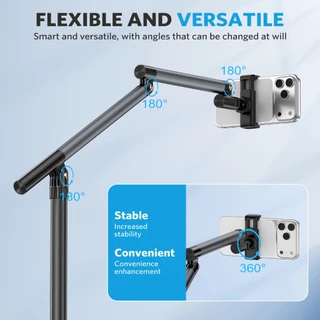 MEEGOO ขาตั้งโทรศัพท์มือถือ ขาจับไอแพด รุ่นไม่มีรอก Lazy Holder Bracket สำหรับการสตรีมสด การถ่ายภาพ การรับชมซีรี่ย์ที