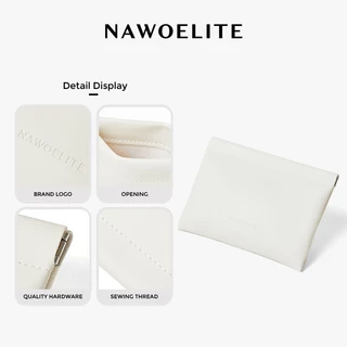 NAWOELITE ช่องเก็บของปิดอัตโนมัติ กระเป๋าเงินเ กระเป๋าลิปสติกสําหรับสตรี กระเป๋าใส่เครื่องสำอาง สําหรับใส่เหรียญ ลิปสติก