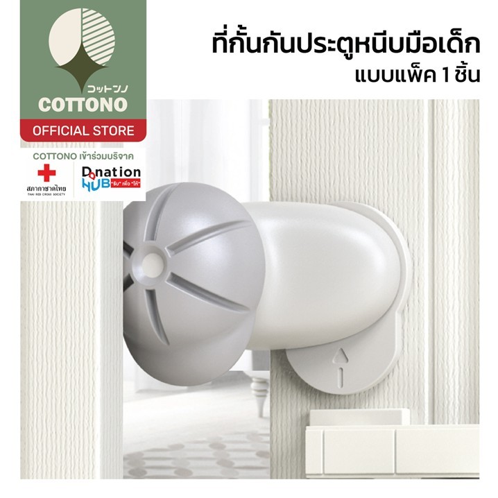 【COTTONO コットンノ】K32 ที่กั้นกันประตูหนีบ ป้องกันประตูเปิด-ปิดเอง หนา ทนทาน รองรับทุกแรงกระแทก