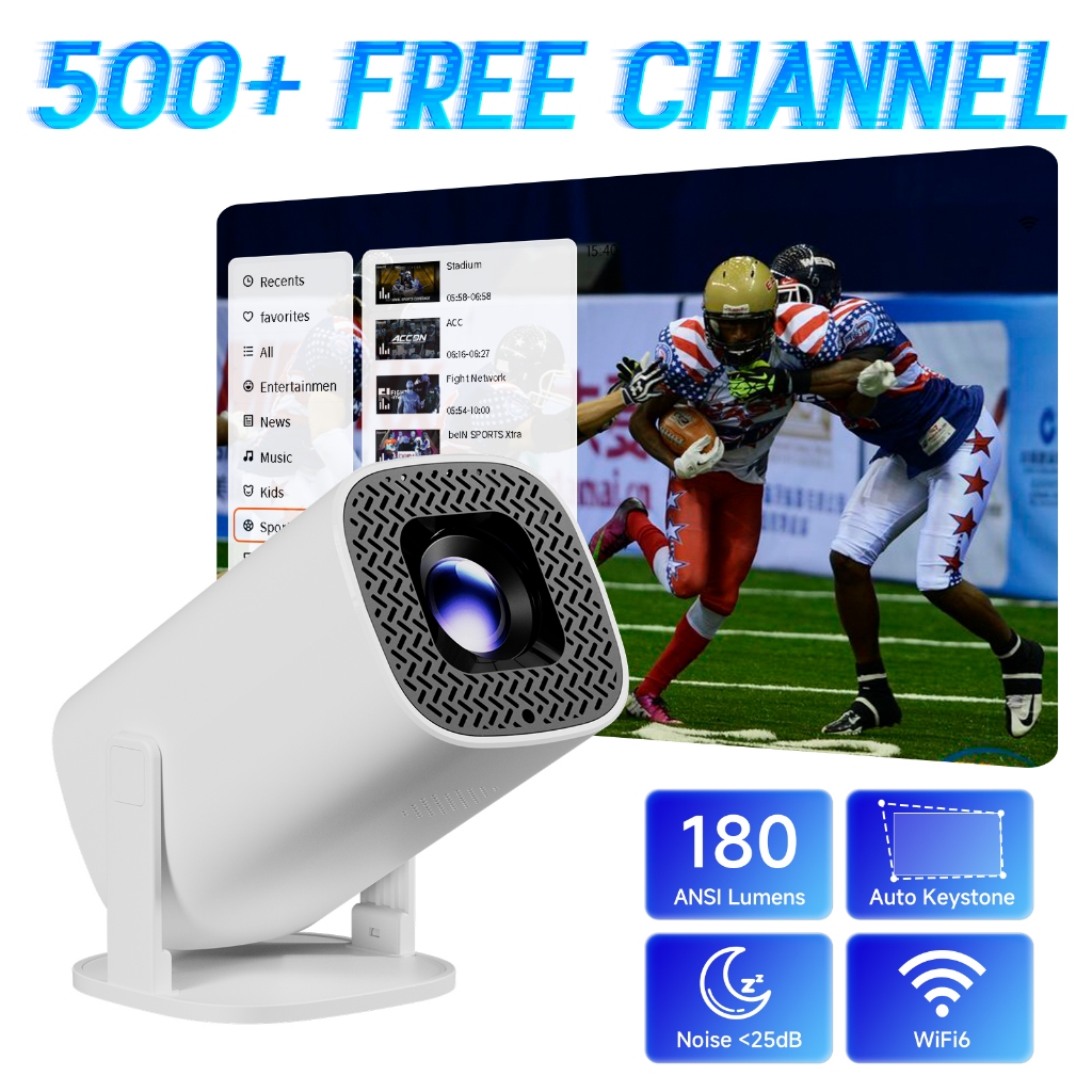 P30 PLus 4K โปรเจคเตอร์ Android12 บลูทูธ 5.0 Wifi 6 โปรเจ็กเตอร์แบบพกพา โปรเจคเตอร์ดูหนัง