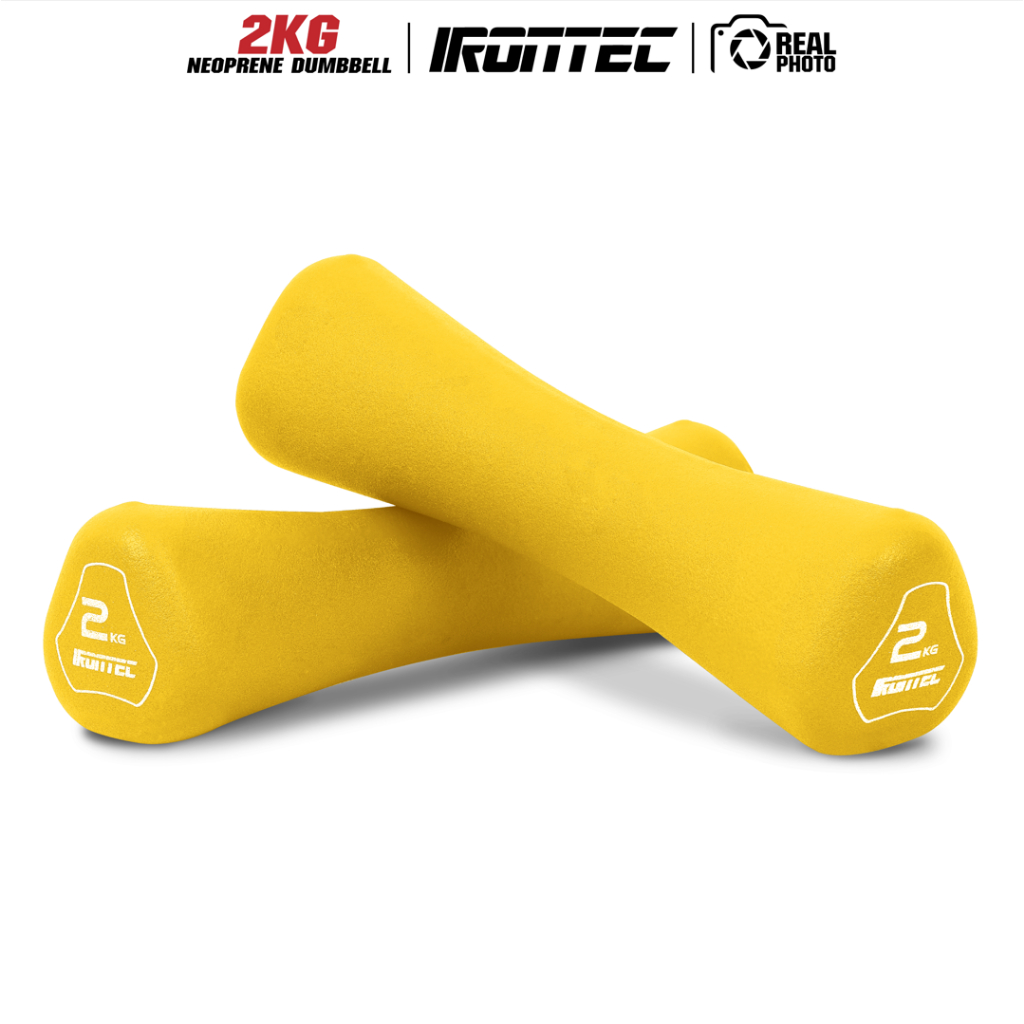 ดัมเบล 1-4KG หุ้มยาง Neoprene x 2 ชิ้น (MD2021)  - เครื่องออกกำลังกายแบรนด์ IRONTEC รูปที่ 3