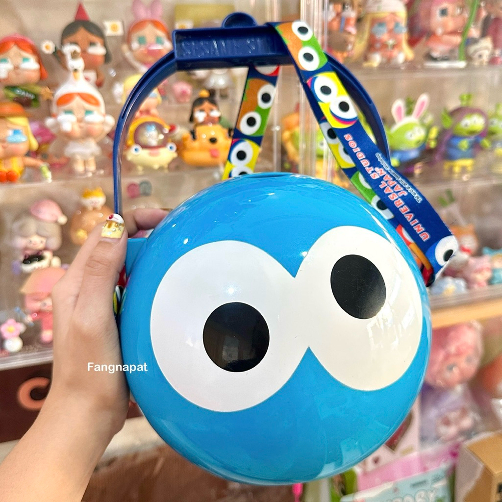 ถังป๊อปคอร์น Sesame Street 2010 🌏Universal Japan🍀สินค้าญี่ปุ่นมือ2💖