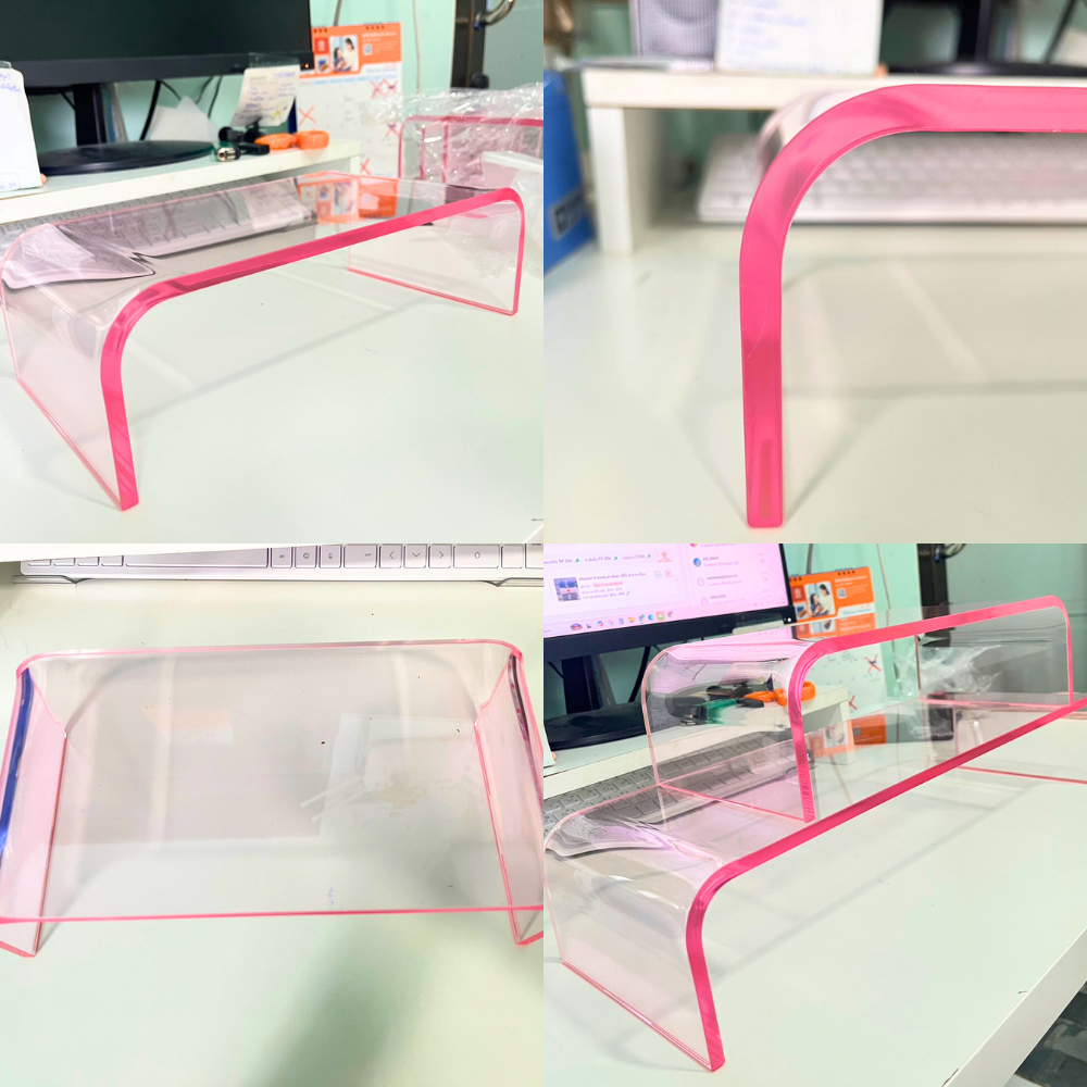 ส่งไวจากไทย! ชั้นวางจอคอม ใส ที่วางคีย์บอร์ด ที่ครอบคีย์บอร์ด ที่ตั้งโน๊ตบุ๊ค ที่ตั้งจอคอม อะคริลิคใส มินิมอล - รูปที่ 7