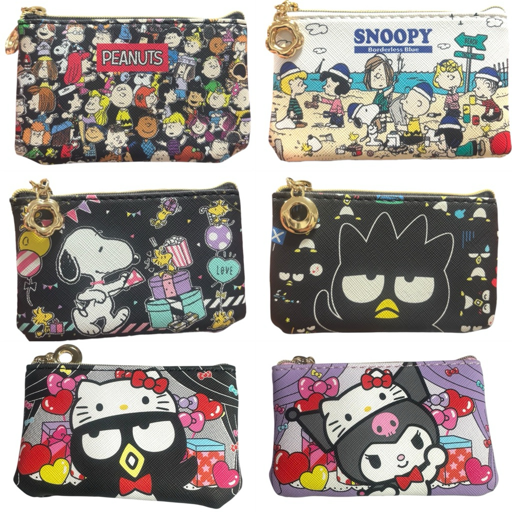 กระเป๋าสตางค์ Sanrio กระเป๋าใส่บัตร ใส่เหรียญ 👛ขนาดเล็กน่ารัก 11.5x7cm