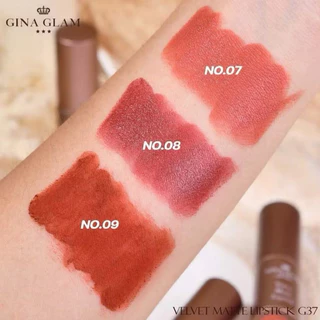 ลิปจีน่า G37 Gina Glam Matte Lipstick ลิปจีน่าแกรม ลิปเจ้าหญิง สีสวย