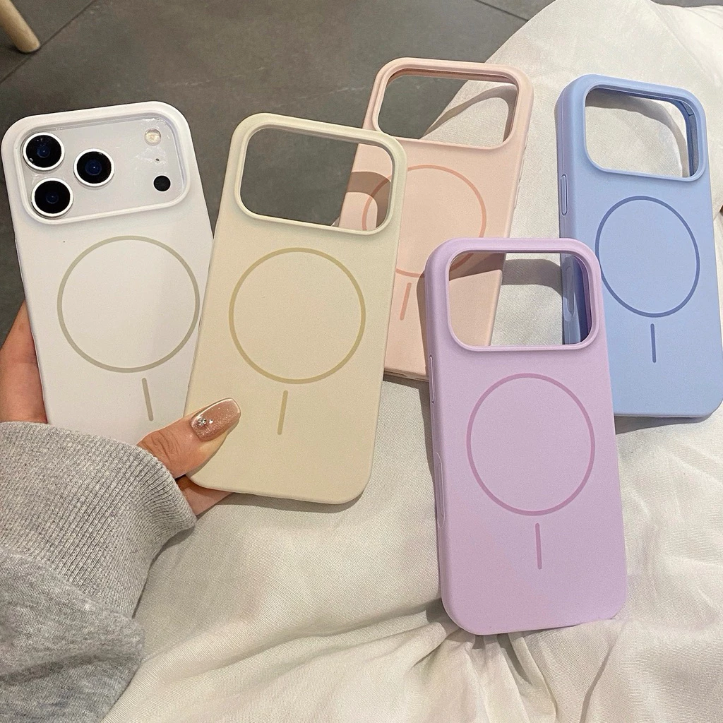 case for iphone17เคส ชาร์จไร้สายวงแหวนแม่เหล็ก งานกำมะหยี่ for iPhone17 11 12 13 14 15 16 17 Pro max 16Promax 15Promax thumbnail 3